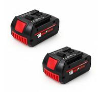 Twin Pack 18V 5.0Ah Replacement Battery for Bosch 18V Cordless Tools Compatible with BAT609 BAT618 BAT619G Upgraded Li-Ion Power Pack LED Indicator
