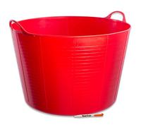 TWIN PACK. 2 x Extra Large Red Flexible Strong Red Gorilla® Storage Bucket Baskets