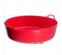 TWIN PACK. 2 x Large Shallow Red Flexible Strong Red Gorilla® Storage Bucket Baskets