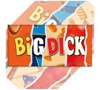 Twin Pack - 2x Big Dick Funny Chocolate Bar Wrappers. Rude Joke Husband Wife Boyfriend Birthday Secret Santa Gift Novelty Prank Fun Friend Present (Chocolate Not Included). Pack of 2.
