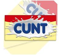 Twin Pack - 2x Cunt Funny Chocolate Bar Wrappers. Rude Joke Fathers Mothers Day Birthday Secret Santa Gift Novelty Prank Present (Chocolate Not Included). Pack of 2.
