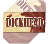 Twin Pack - 2x Dickhead Funny Chocolate Bar Wrappers. Rude Joke Fathers Mothers Day Birthday Secret Santa Gift Novelty Prank Present (Chocolate Not Included). Pack of 2.