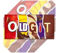 Twin Pack - 2x Old Git Funny Chocolate Bar Wrappers (Ripped Effect). Rude Insults Joke Fathers Mothers Day Birthday Secret Santa Gift Novelty Prank Present (Chocolate Not Included). Pack of 2.