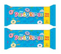 Twin Pack Bundle of Party Rings a favouite fox's biscuit - 250g x 2
