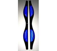 Twin Pack Car Door Bump Guard Protectors Edge Strip Reflectors BLUE scratch dent Protectors paint work (PAIR)
