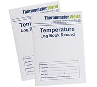 Twin Pack Fridge Temperature Log Book 6 Months Record - Monitor Fridge Freezer Cooking Baking Temperature Food Safety and Hygiene