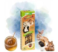 Twin Pack Hamster Rabbits Two Sticks Food HONEY Flavor Seed Natural Gnawing/Nibbling Treats 115g Guinea Pig Rat Mouse Gerbil Rodents and Small Animal Bars Pet Vegetable Foods Degu Chew Snacks
