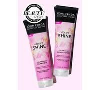 Twin Pack JOHN FRIEDA Vibrant SHINE Shampoo & Conditioner 250ml EACH