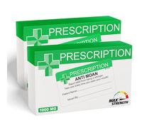 Twin Pack Joke Pill Boxes - Anti Moan Funny Rude Pharmacy Prescription Tablet Gift Box Prank Novelty Fun for Men, Women, Husband, Wife, Friend, Birthday, Xmas Secret Santa, Mum, Dad Pack of 2