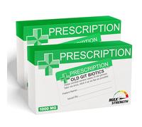 Twin Pack Joke Pill Boxes - Old Git Biotics Funny Rude Pharmacy Prescription Tablet Gift Box Prank Novelty Fun for Men, Women, Husband, Wife, Friend, Birthday, Xmas Secret Santa, Mum, Dad Pack of 2