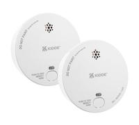 Twin Pack - Kidde 2030-DSR Battery Powered Optical Smoke Alarms for Home | 9V Replaceable Battery (Included) | 10 Year Sensor Life and Fully Certified