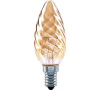 Twin Pack of Osram Kerzenglühlampe gold Twisted E14, 40 W