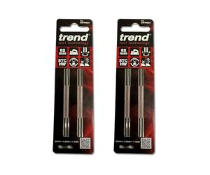 Twin Pack of Trend Planer Blade Set x 2 82mm fits Makita Dewalt Bosch - CR/PB29