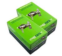 Twin Pack Perry 1127A050BK 50mm No 1127 Double Locking Long Throw Lock with Elongated Keep and Stainless Steel Bar