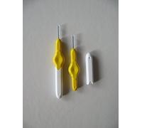 Twin pack super value, more hygienic & less distortion 16 yellow interdental brushes, 0.7mm.