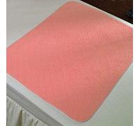 Twin Pack Washable Bed Pads incontinence-Bed Wetting, No Tucks, 3Ltr ,CC,75x90 Pink