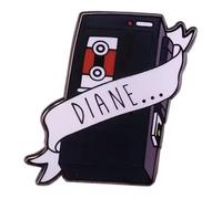 Twin Peaks Agent Dale Cooper Tape Recorder Diane Red Room Fire Walk with Me Owl Room Black Lodge David Lynch TV Show 1.25" Enamel Pin Badge