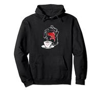 Twin Peaks Coffee Cup And Fish Outlines Pullover Hoodie