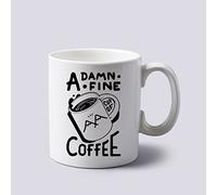 Twin Peaks Damn Fine Cup of Coffee Mug Cup Two Sides 11 Oz Ceramics by Mug