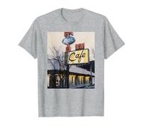 Twin Peaks Double R Diner Vintage Picture T-Shirt, Men, Heather Grey, 3X-Large