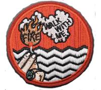 Twin Peaks Fire Walk with Me David Lynch TV Show 3.2" Iron On Embroidered Patch for Clothing