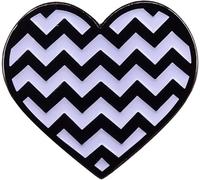 Twin Peaks Heart Black Lodge Floor Design 1.1" Enamel Pin