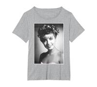 Twin Peaks Laura Palmer Black & White Photo T-Shirt, Women's Plus, Heather Grey, 2X