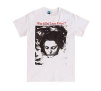 Twin Peaks Men's Who Killed Laura Palmer? Back Print T-Shirt in White | Size: Large Twin Peaks White L