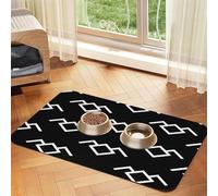 Twin Peaks Owl Pet Food Mat 23.62x15.71in Absorbent Non-Slip PU Leather Feeding Mat for Dogs Cats Rubber Bottom Fast Drying Rollable Pet Bowl Placemat