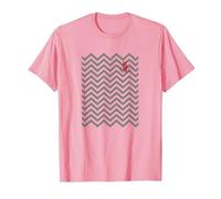 Twin Peaks Owl Pocket Backward and Forward T-Shirt, Men, Pink, Large