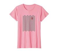 Twin Peaks Owl Pocket Backward and Forward T-Shirt, Women, Pink, X-Small