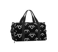 Twin Peaks Owl Print Handheld Crossbody Sports Luggage Bag â€“ Large Reusable Canvas Tote, Lightweight Travel & Gym Bag