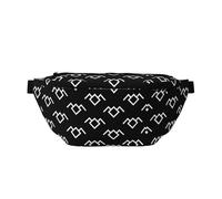Twin Peaks Owl Print Waist Bag for Women & Men â€“ Large-Capacity Waist Pack with Zipper Pockets for Travel, Hiking