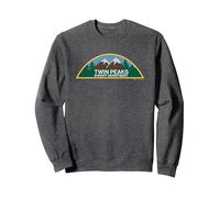 Twin Peaks Sheriff Department Sweatshirt, Adult Unisex, Dark Heather Grey, Large