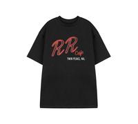 Twin Peaks Short Sleeved T-Shirt (Adult Black) in Black | Size: 2XL Twin Peaks Black 2XL