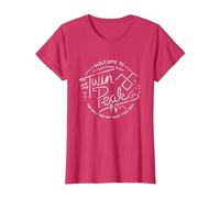 Twin Peaks Welcome to Twin Peaks Distressed Logo T-Shirt, Women, Red Heather, X-Small
