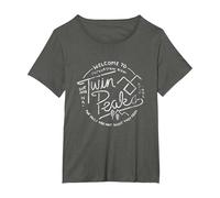 Twin Peaks Welcome to Twin Peaks Distressed Logo T-Shirt, Women's Plus, Asphalt Grey, 1X