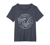 Twin Peaks Welcome to Twin Peaks Distressed Logo T-Shirt, Women's Plus, Heather Blue, 2X