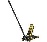 Twin Piston Hydraulic Trolley Jack - 3000kg Capacity - 533mm Max Height - Yellow