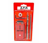 Twin Pocket Hole Jig Kit with Driver and Drill Bit ETPHJBPSTD