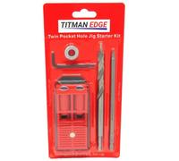 Twin Pocket Hole Jig Kit With Driver And Drill Bit Titman Edge Etphjbphex