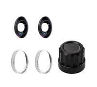 Twin Protective Glass Protectors Cover Light Transmission Hassle Less Replace for 360 Degree Video Captures High Transmittance Glass Lens