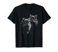Twin Rats Rodent Lovers Dark a Portrait T-Shirt