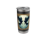 Twin Ravens: Pact Beneath the Moon Stainless Steel Insulated Tumbler