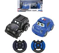 Twin RC Cars Set, Up to 12km/h with Remotes, Exciting Chase Adventure