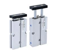 Twin-Rod Pneumatic Cylinder Aluminum Alloy Double Acting Air Cylinder
