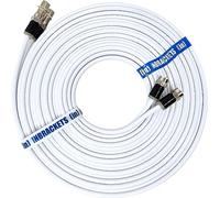 Twin Satellite Shotgun Coax Cable Extension Kit with Pre Fitted Professional Compression F Connectors for Sky Q | Sky HD | Sky+ | Freesat | By Inbrackets (8 Metre, White)