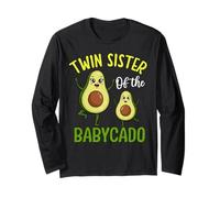 Twin Sister of The Babycado Cute Avocado Family Long Sleeve T-Shirt
