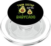 Twin Sister of the Babycado Cute Avocado Family PopSockets PopGrip for MagSafe