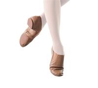 Twin Slip On Jazz Dance Shoes Split Sole Black Tan Boy Women Footwear Modern Ballet Contemporary(Tan,36)